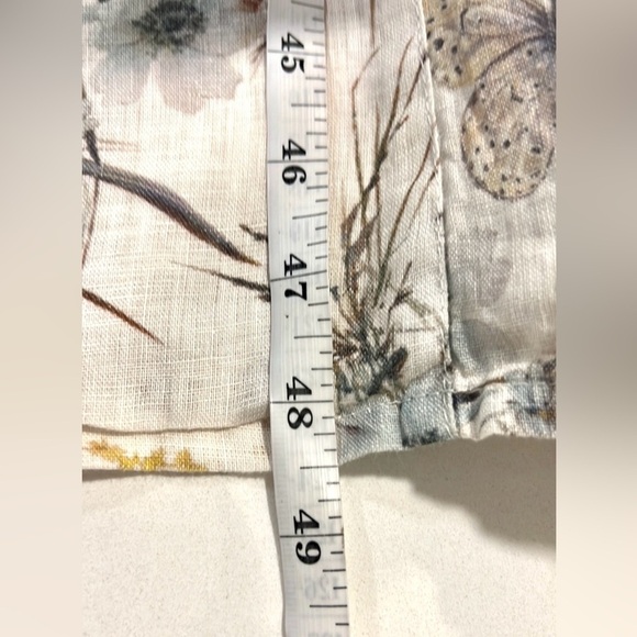 Yuvita, Butterflies & Tea Dress Luxury Linen Dress,Adorable Front Pockets,Size L - Picture 12 of 12